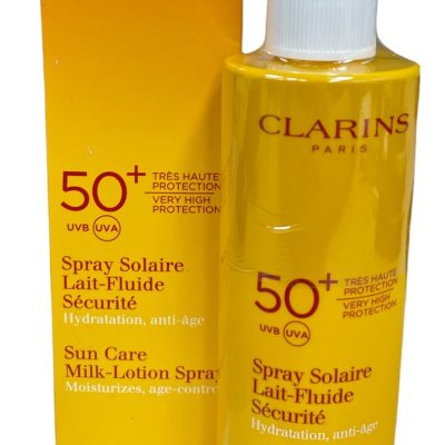 لوسیون شیری ضد آفتاب کلارنس SPF50 اورجینال 150 میل