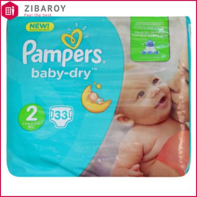 پوشک کامل بچه پمپرز مدل Baby Dry سایز 4 بسته 25 عددی